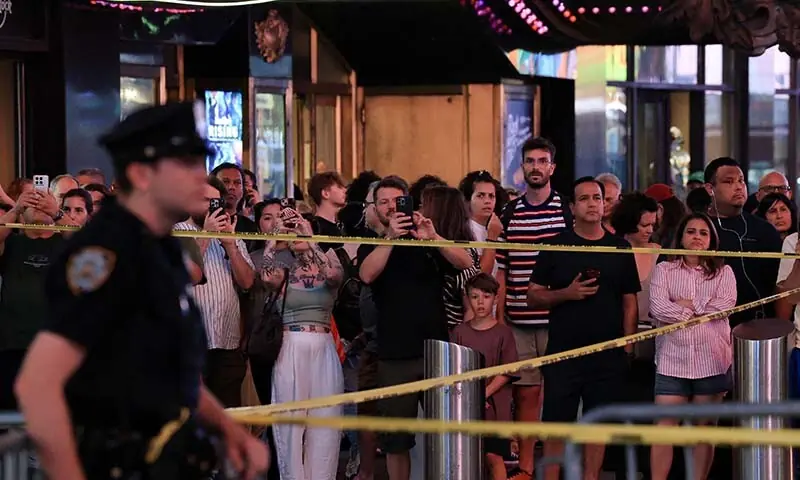 Two dead in stabbing in New York's Times Square; suspect shot dead