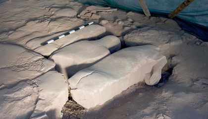 Why Did the Ancient Romans Bury This Monumental Marble Statue Face Down? They Wanted to Repurpose It as a Paving Stone