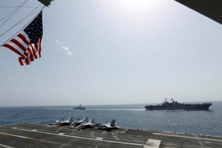 After over 200 days at sea, US aircraft carrier arrives in Thailand