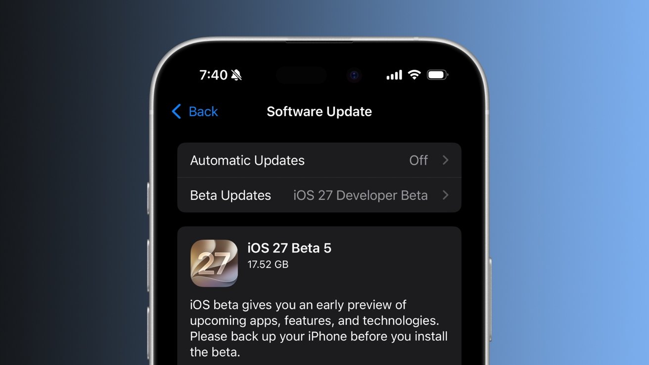 New in iOS 27 beta 5: 'Before Searching' settings, updated app icons, more