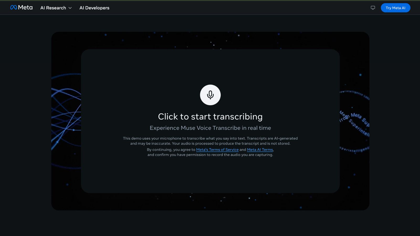 Meta launches Muse Voice Transcribe with support for 5 Indian languages