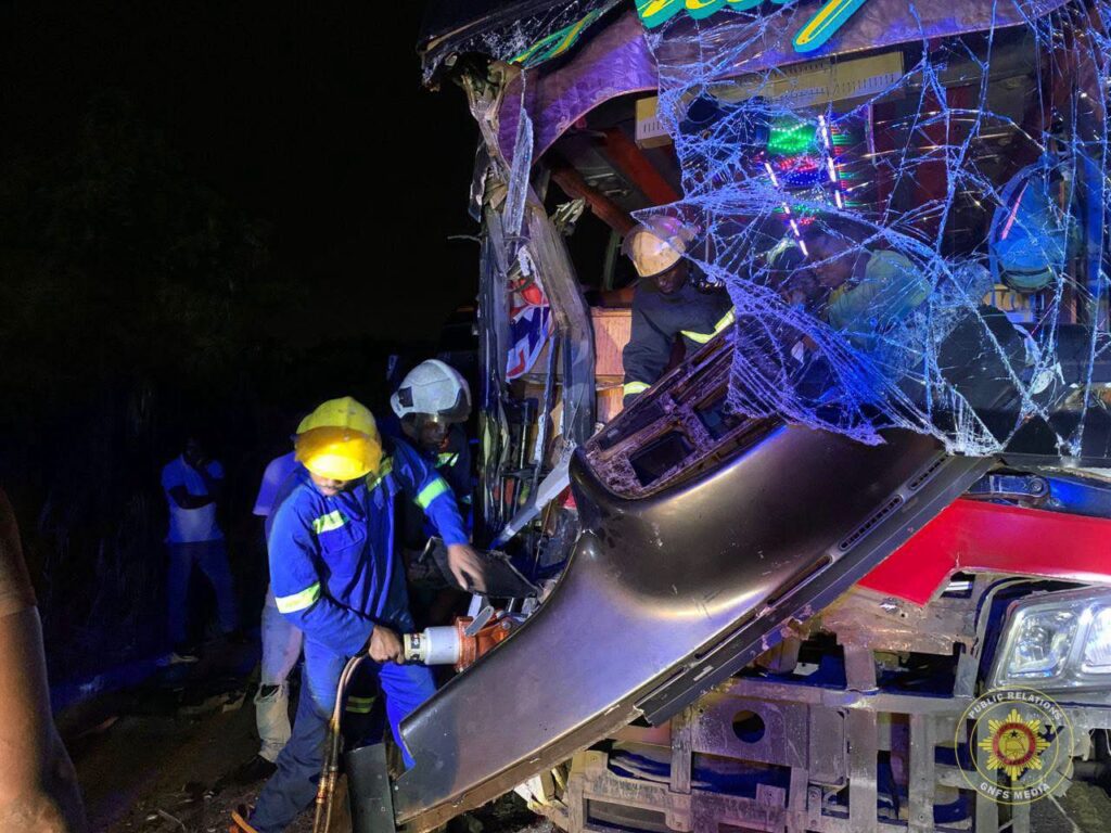 68 rescued after two Granbird buses collide on Kumasi-Accra highway
