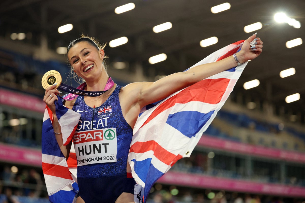Britain’s Amy Hunt reveals she had ‘big premonition’ ahead of winning 100m gold at European Championships