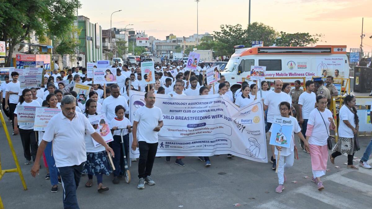 Breastfeeding awareness walkathon held in Chennai