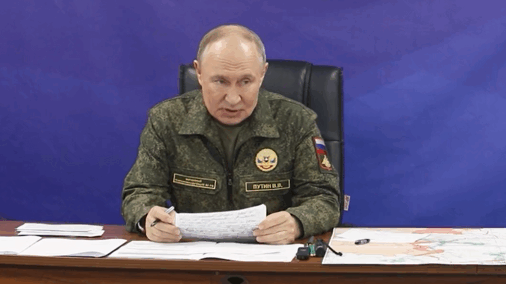 Putin says Russia is 12 km from Sumy—1.5 km farther than in June