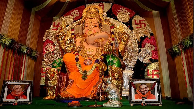 Mumbai's GSB Ganpati Gets Record ₹703 Crore Insurance Cover; 66 Kg Gold, 335 Kg Silver To Adorn Idol