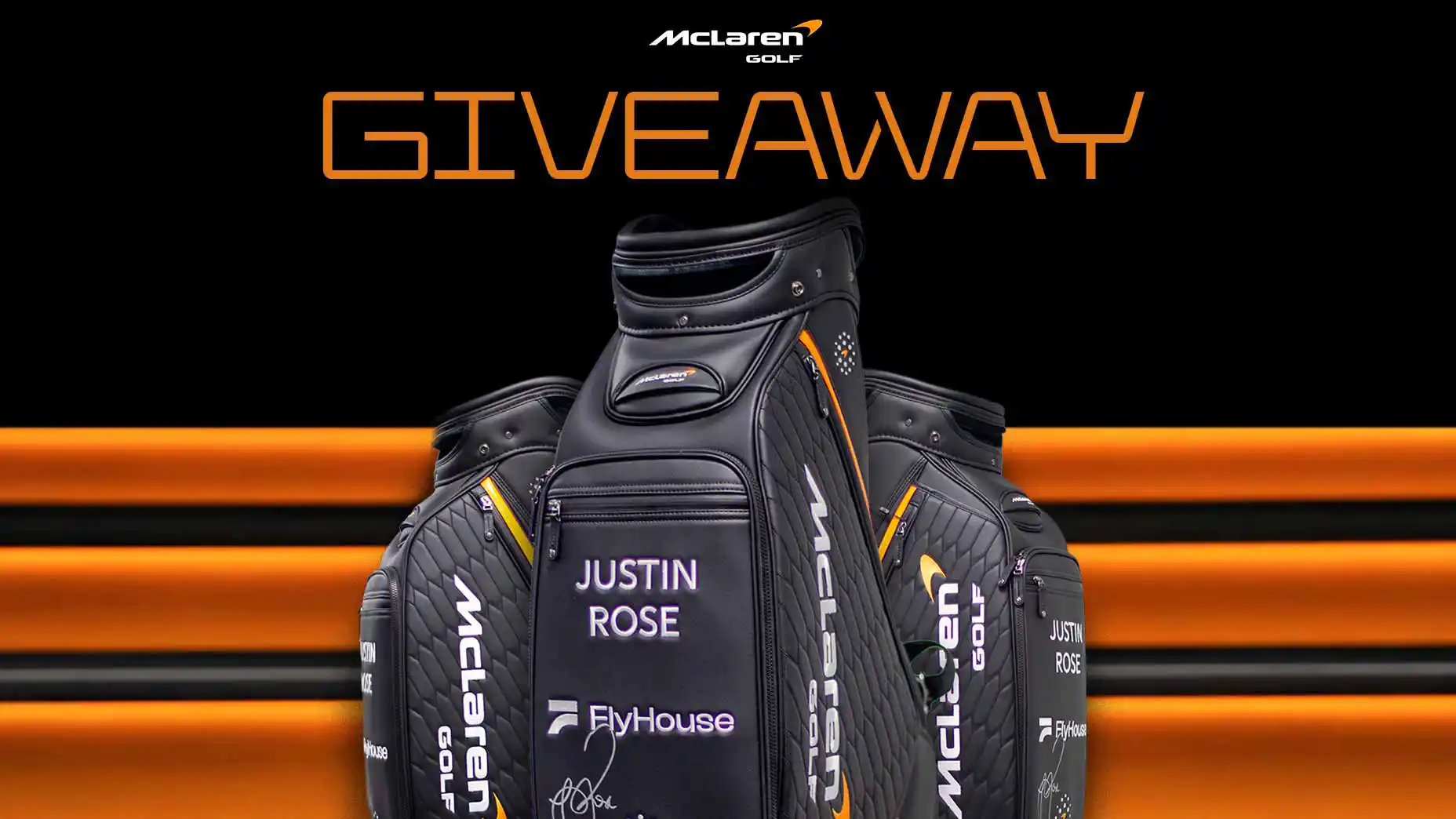 GIVEAWAY: Win a McLaren bag signed by Justin Rose