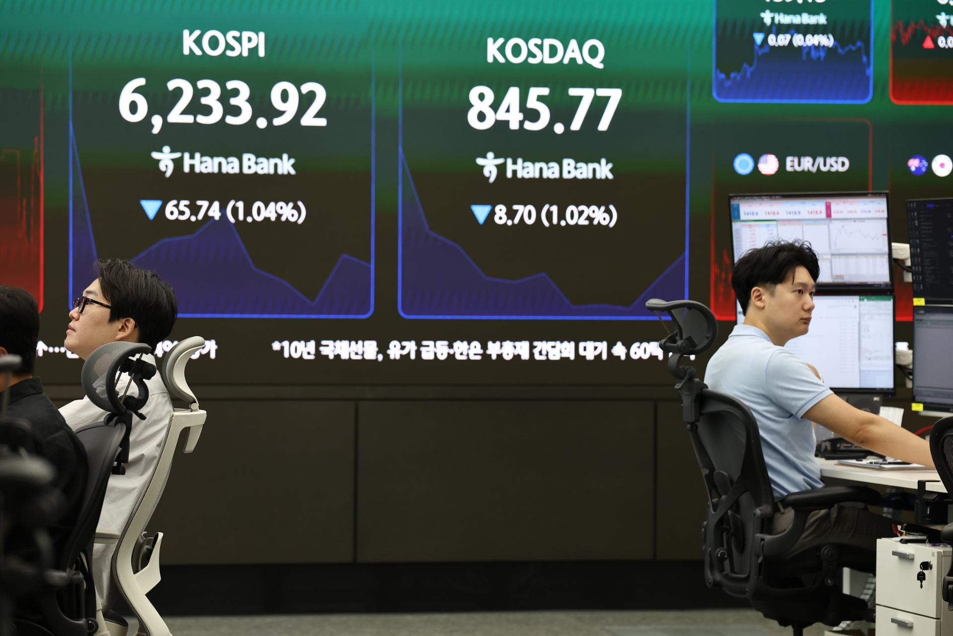 Seoul shares open lower on US losses