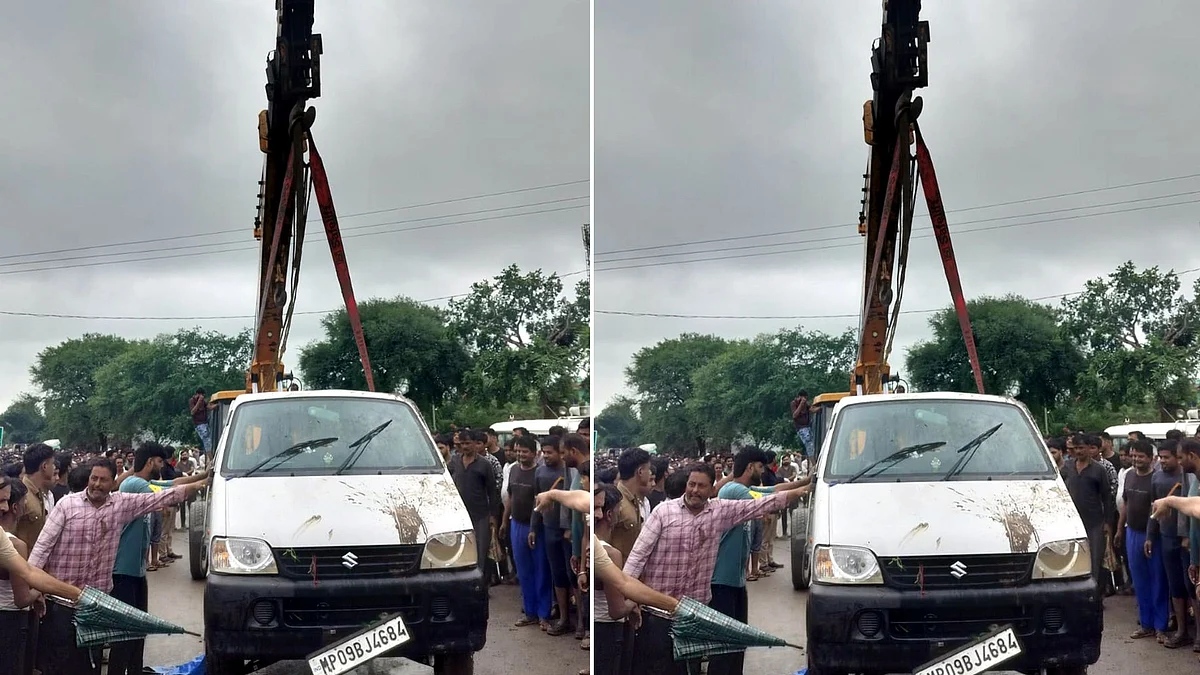 Nine Killed After Family Van Swept Into Flooded Drain In MP’s Rajgarh