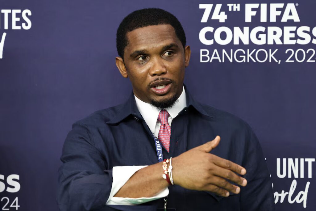 Cameroon’s Eto’o says African federations should support Infantino