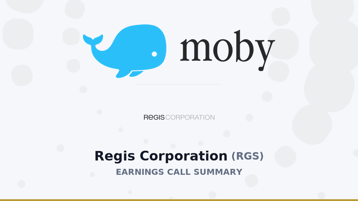 Regis Corporation Q4 2026 Earnings Call Summary