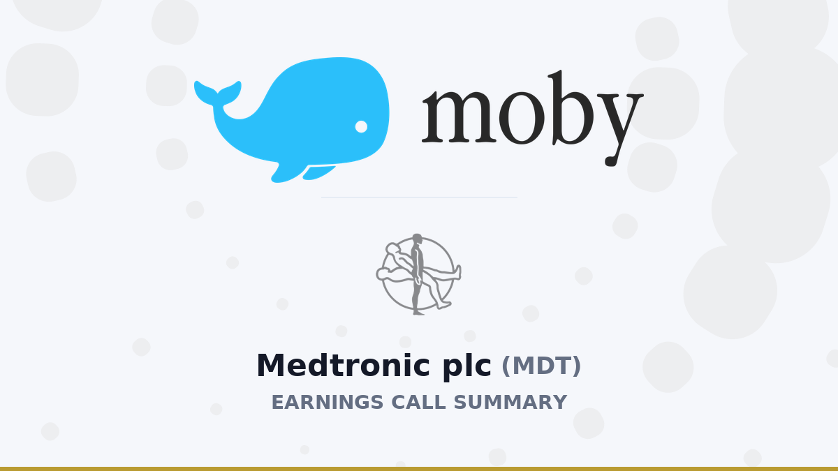 Medtronic plc Q1 2027 Earnings Call Summary
