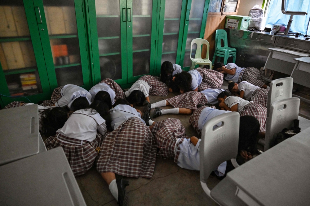 Philippines holds nationwide drills to protect students from armed intruders after rare school shootings