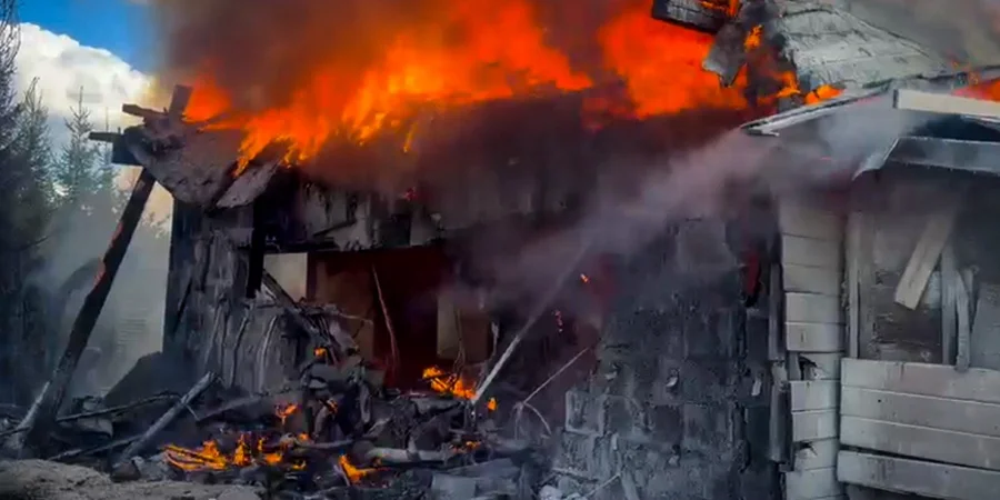 Emergency services battle fires across Kyiv Oblast after Russian drone blitz