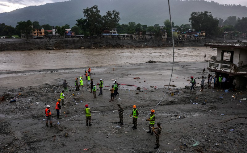 Nothing left standing in Nepal valley after catastrophic floods