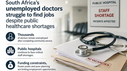 Qualified but jobless: SA's doctor crisis deepens