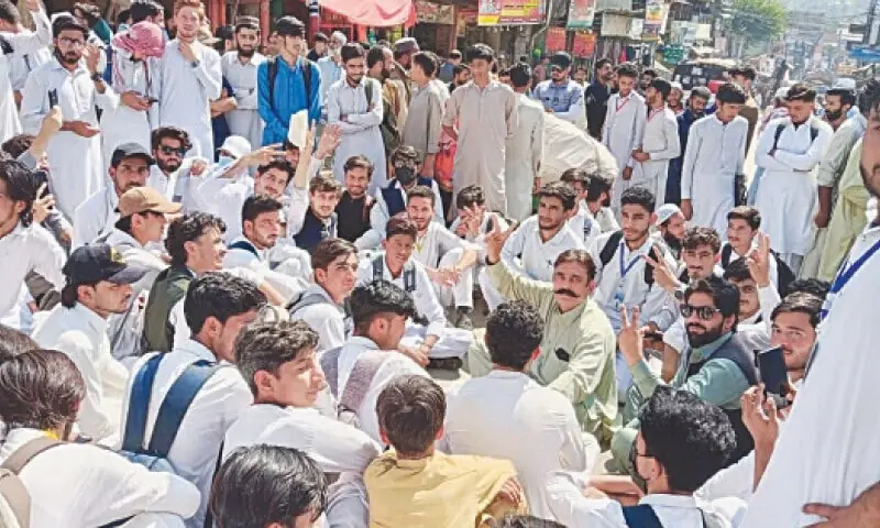Protest held against death of student in Swat
