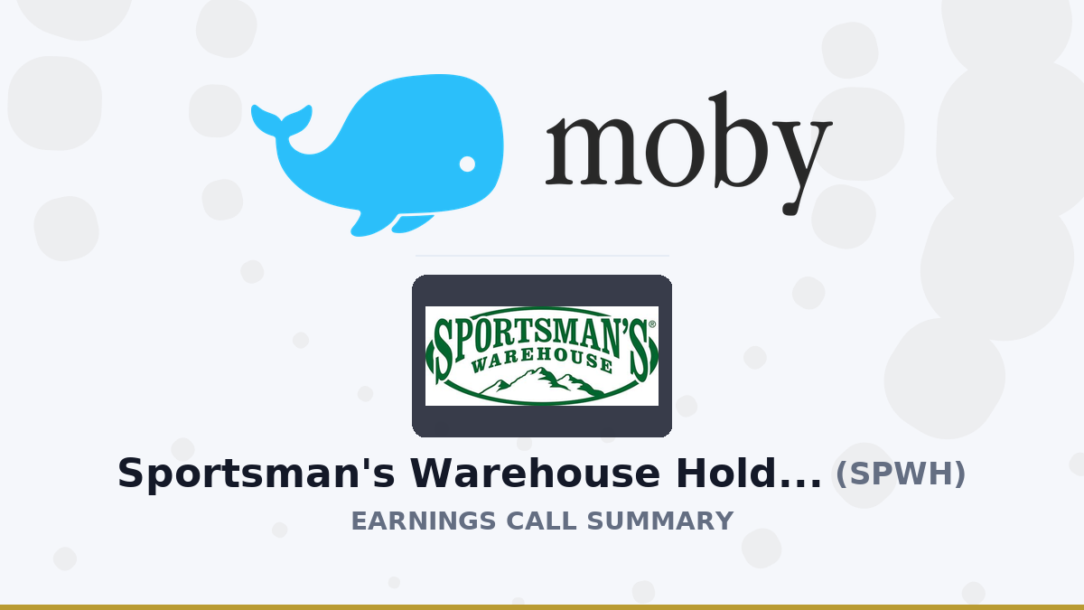 Sportsman's Warehouse Holdings, Inc. Q2 2026 Earnings Call Summary