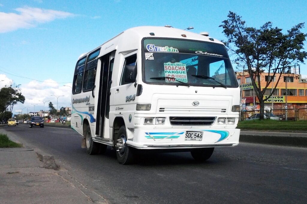 Motorcyclist Crashes Into Bus and Ends Up Inside Vehicle in Buga, Southern Colombia