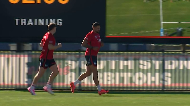Souths star spotted back at training
