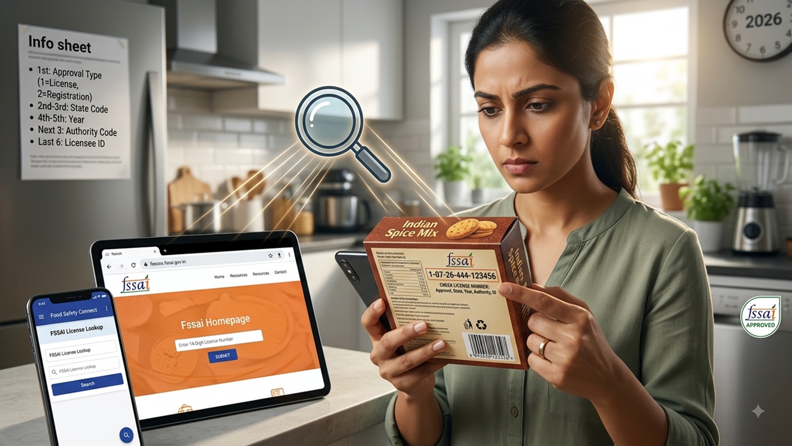 FSSAI number on food packets explained: What each of the 14 digits means