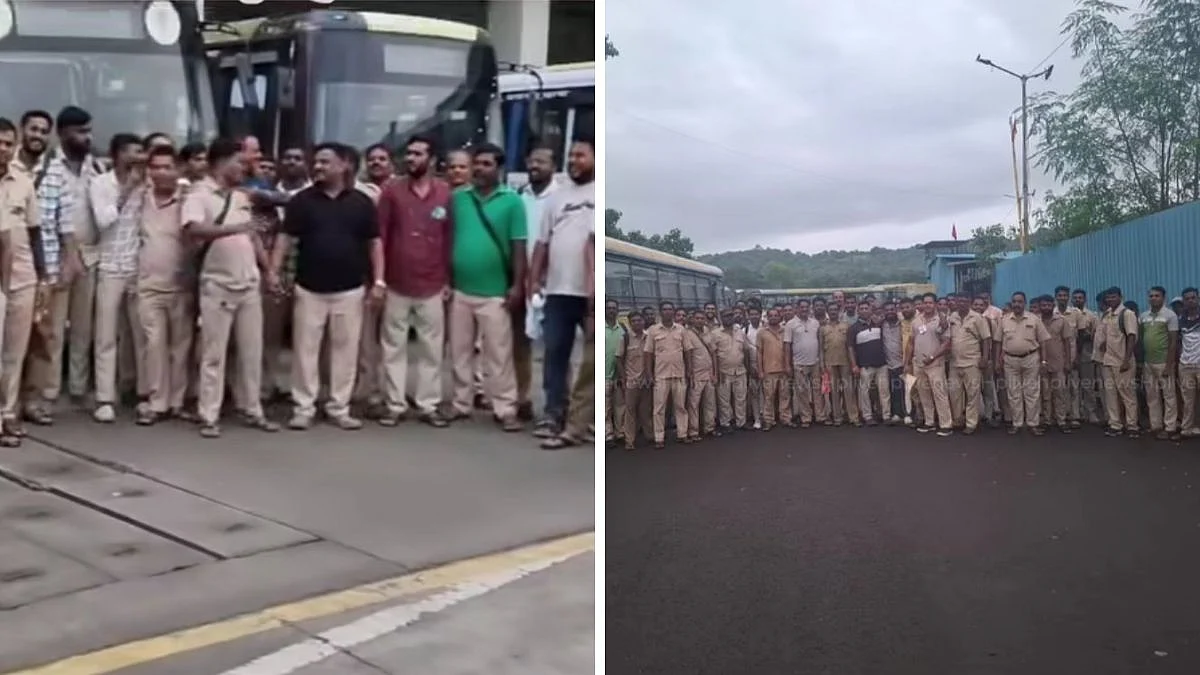 VVMC Bus Strike: Workers Halt Services Over Pending Demands; Thousands Of Vasai-Virar Commuters Affected