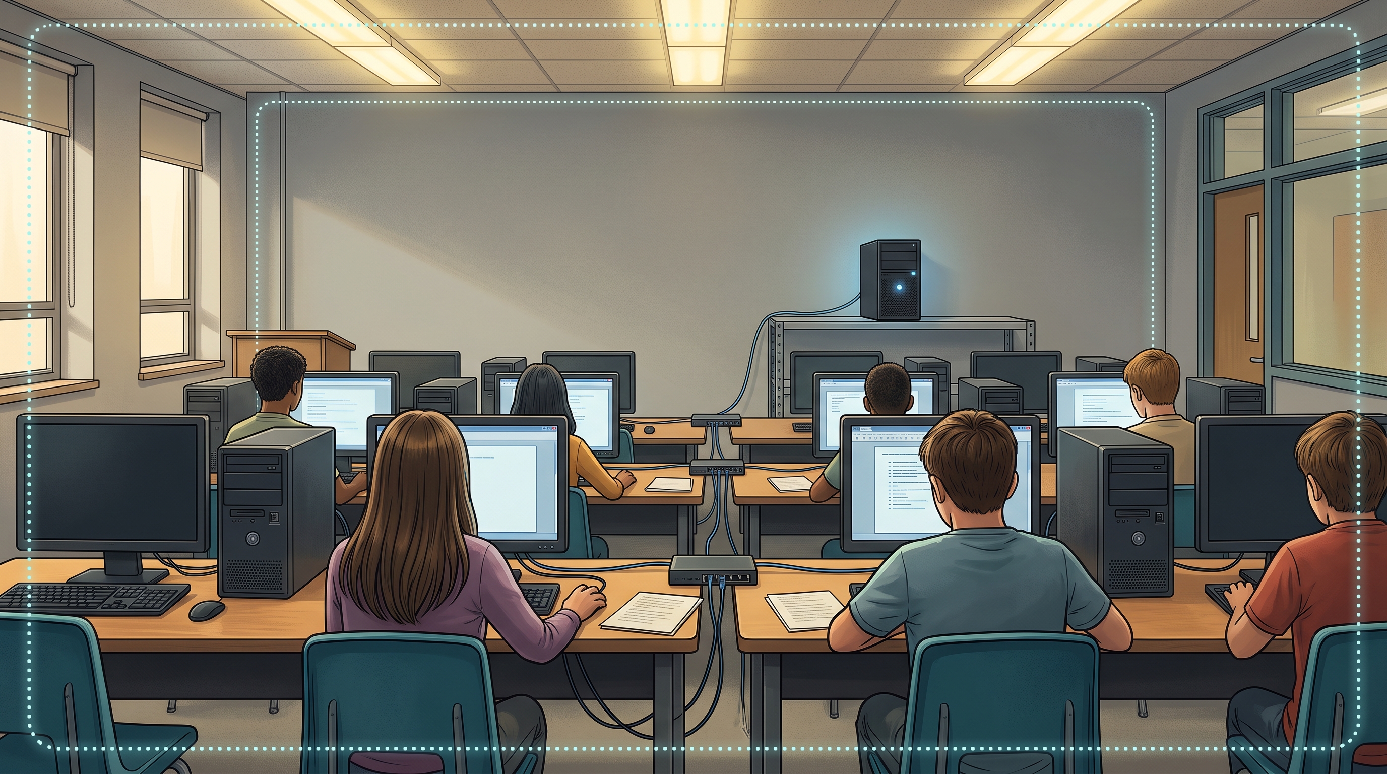 How to Run a Sandboxed LLM in a School Lab With No Cloud Bill