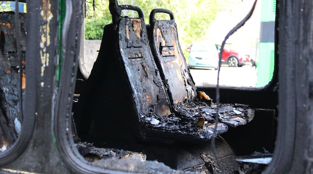 Dublin bus catches fire in Donnybrook, emergency services at scene