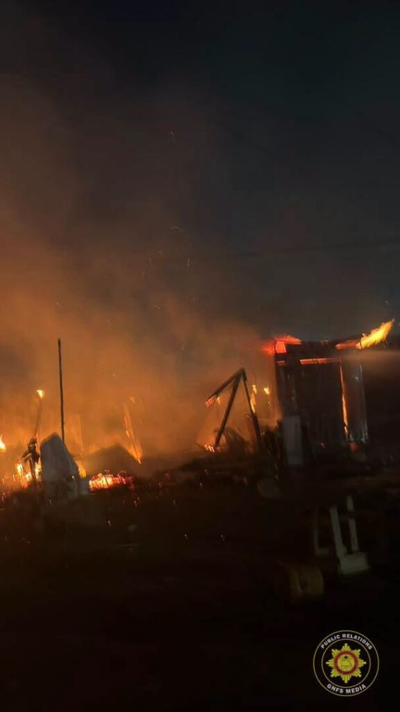 GNFS contains commercial fire at Adjiringanor, salvages 12 structures