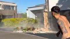 Watch: Family narrowly escapes home during Colombia earthquake