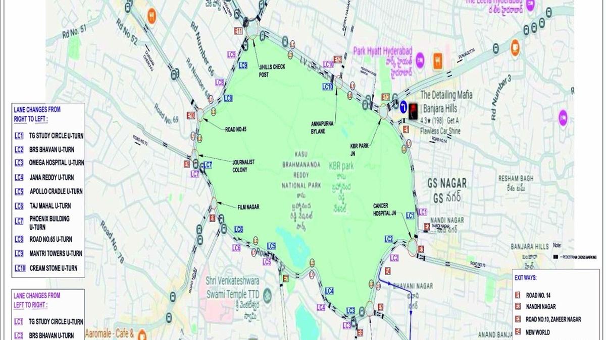 One-way traffic system around Hyderabad’s KBR Park from August 18
