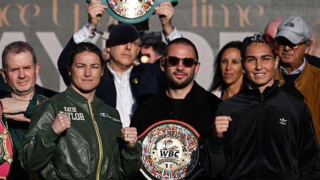 Emotional Taylor steps on to the scales one final time