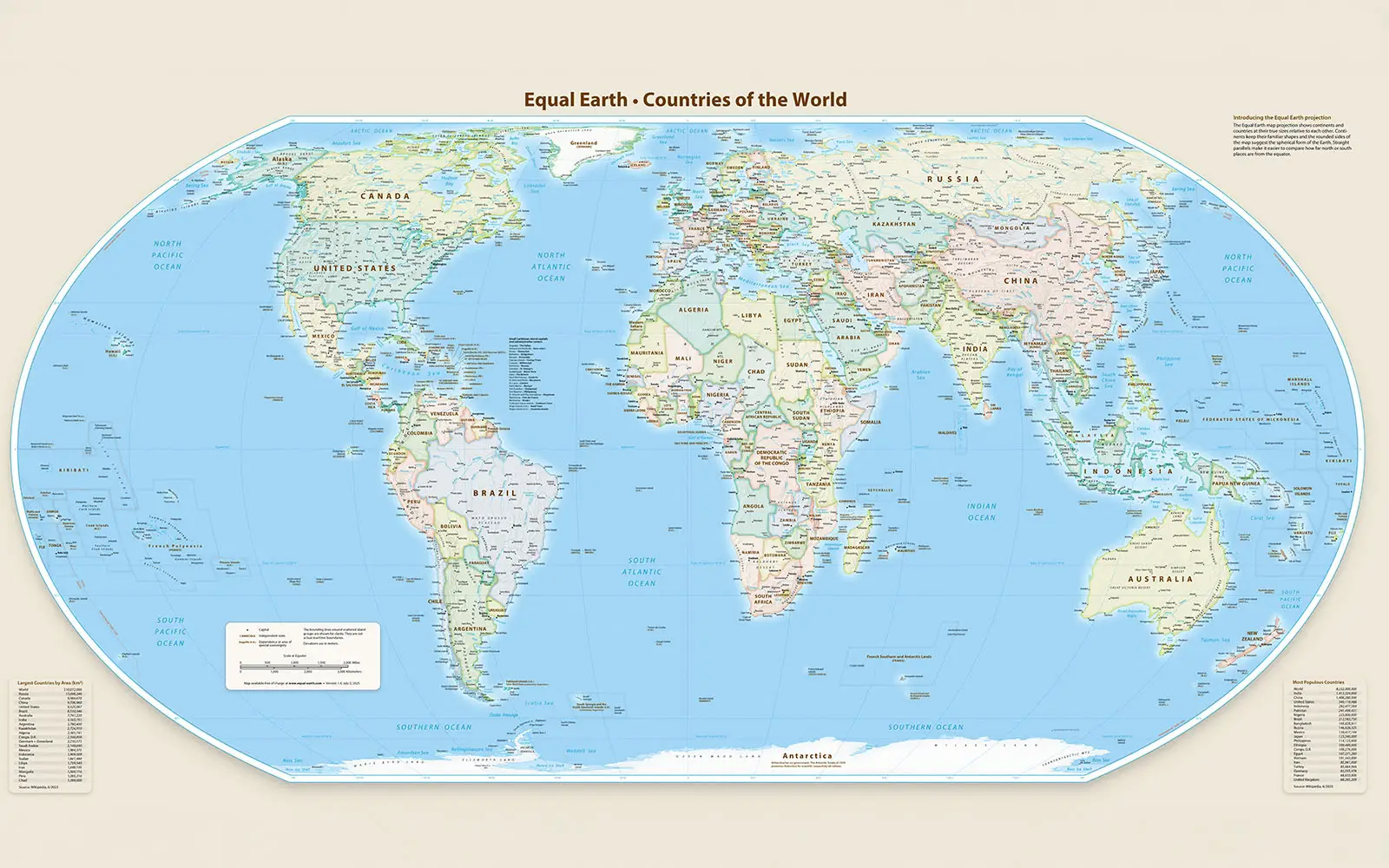UN adopts new map with smaller US, bigger Africa
