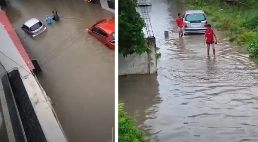 Bhopal’s Posh Minal Residency Flooded, Cars Submerged Amid Heavy Rain In MP | VIDEO