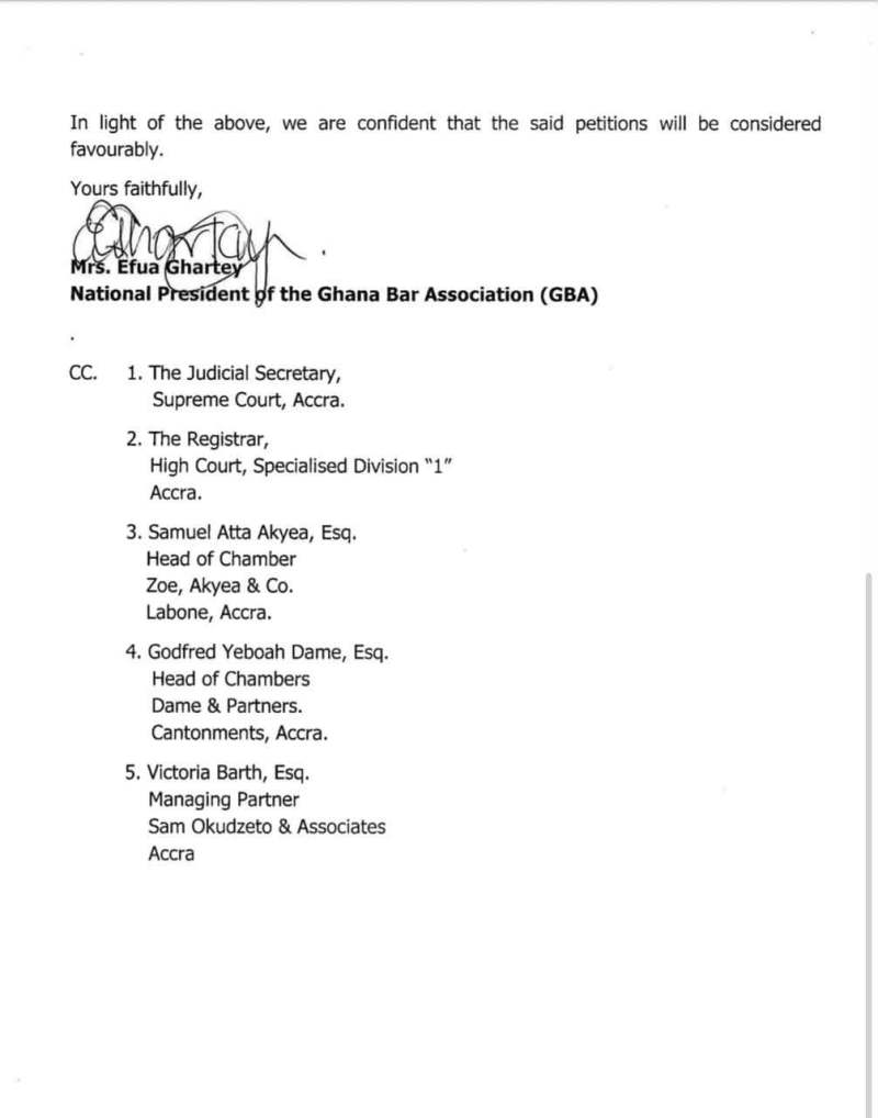 GBA kicks against CJ’s vacation sittings directives