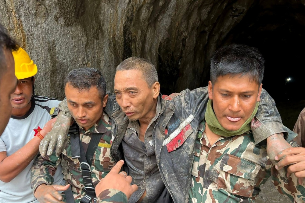 Nine days on, Nepali soldiers pull Chinese national alive from hydropower tunnel