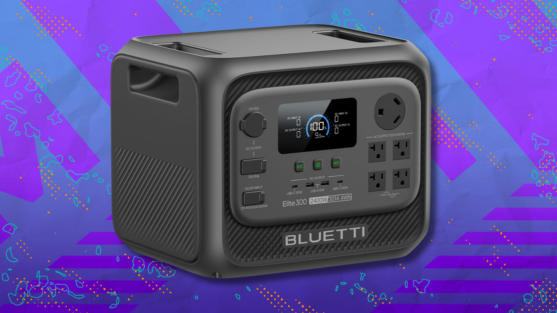 Stay powered up for the rest of summer with $400 off the Bluetti Elite 300 portable power station