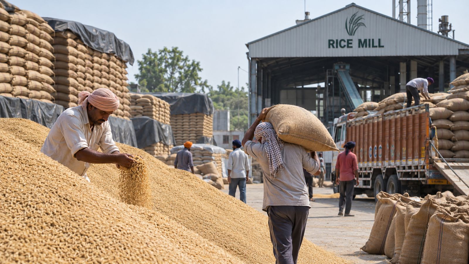Ahead of paddy procurement, storage squeeze forces Punjab to ease rice milling norms
