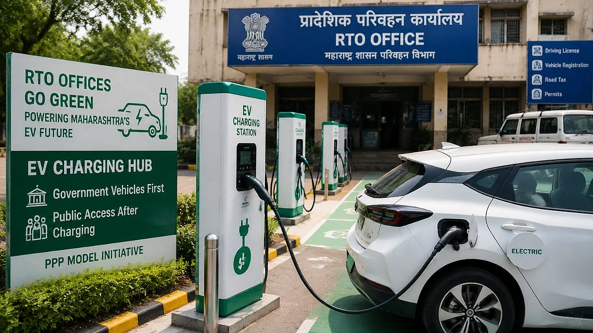 Maharashtra EV Push: RTO Offices May Soon Double Up As EV Charging Hubs Under PPP Model