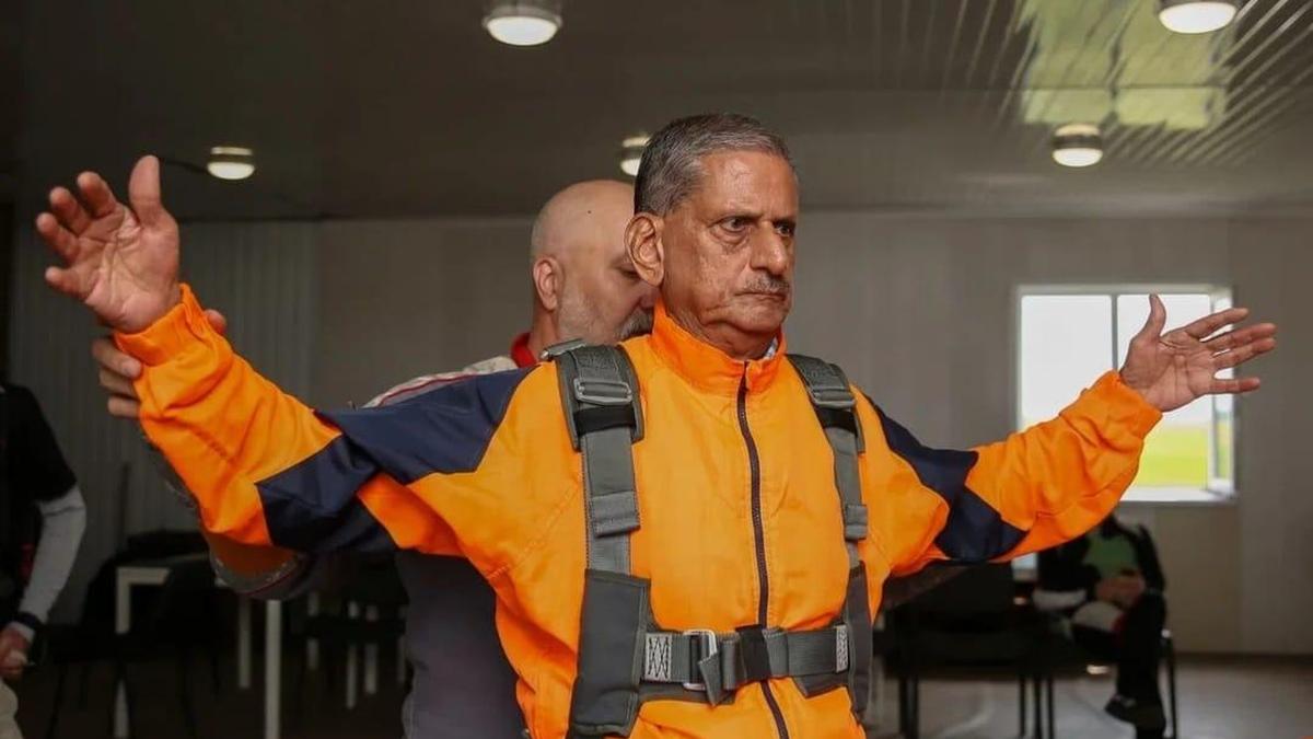 Marathon followed by a skydive, 77-year-old army veteran completes double adventure in Siberia