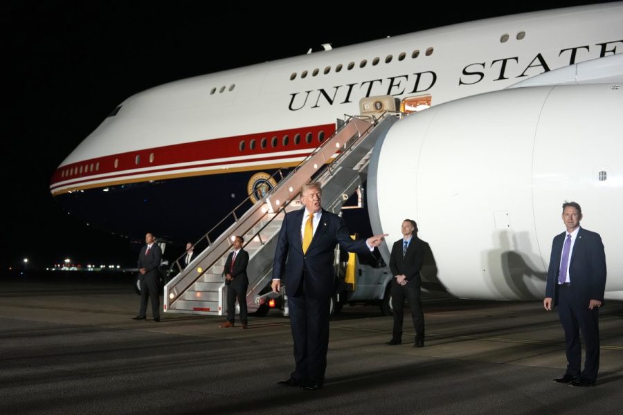 How did Trump's plane switch amid Iran threats in Turkey work?