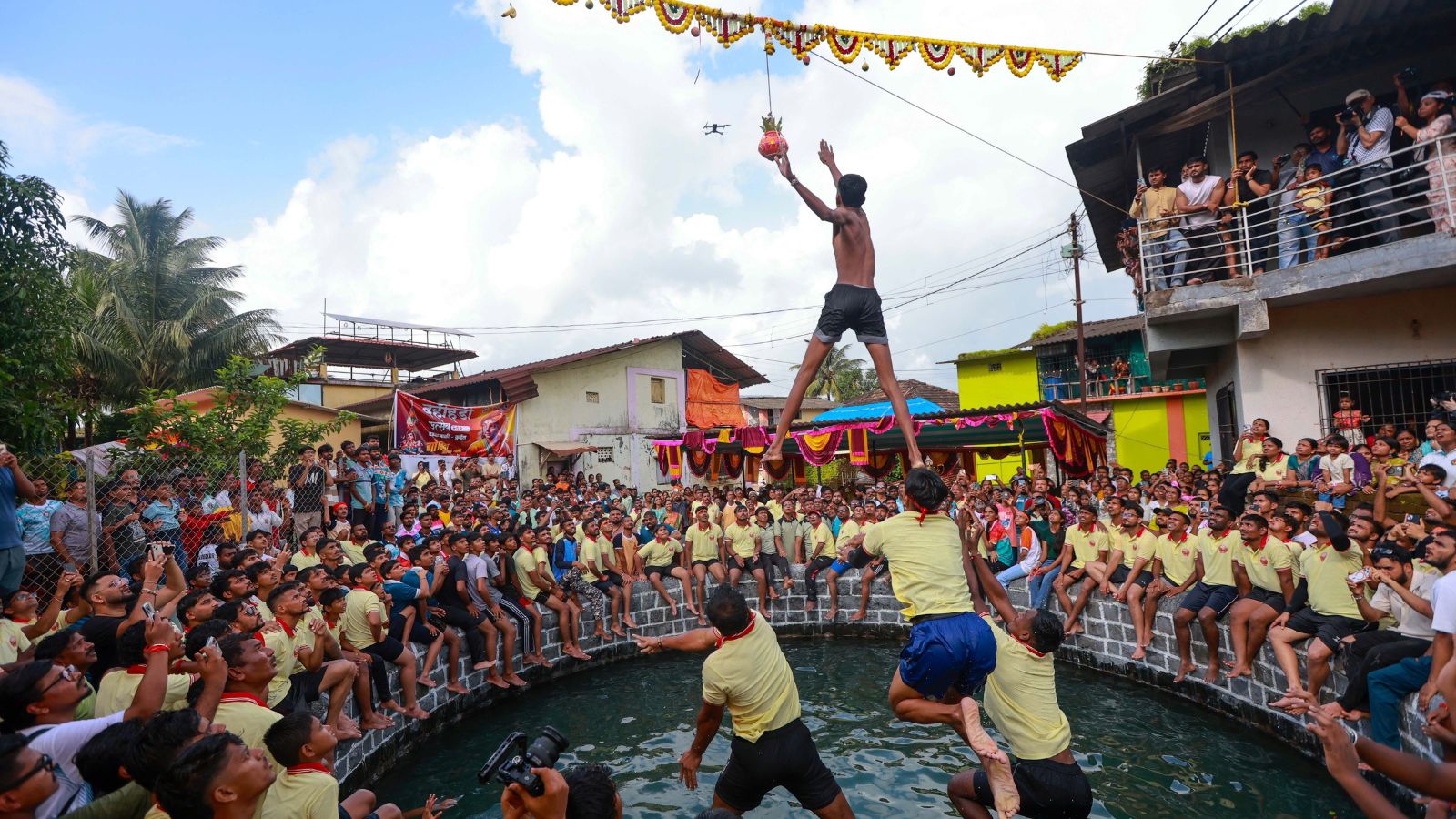 No human pyramids: How this Maharashtra village marks Dahi Handi with a jump from a well