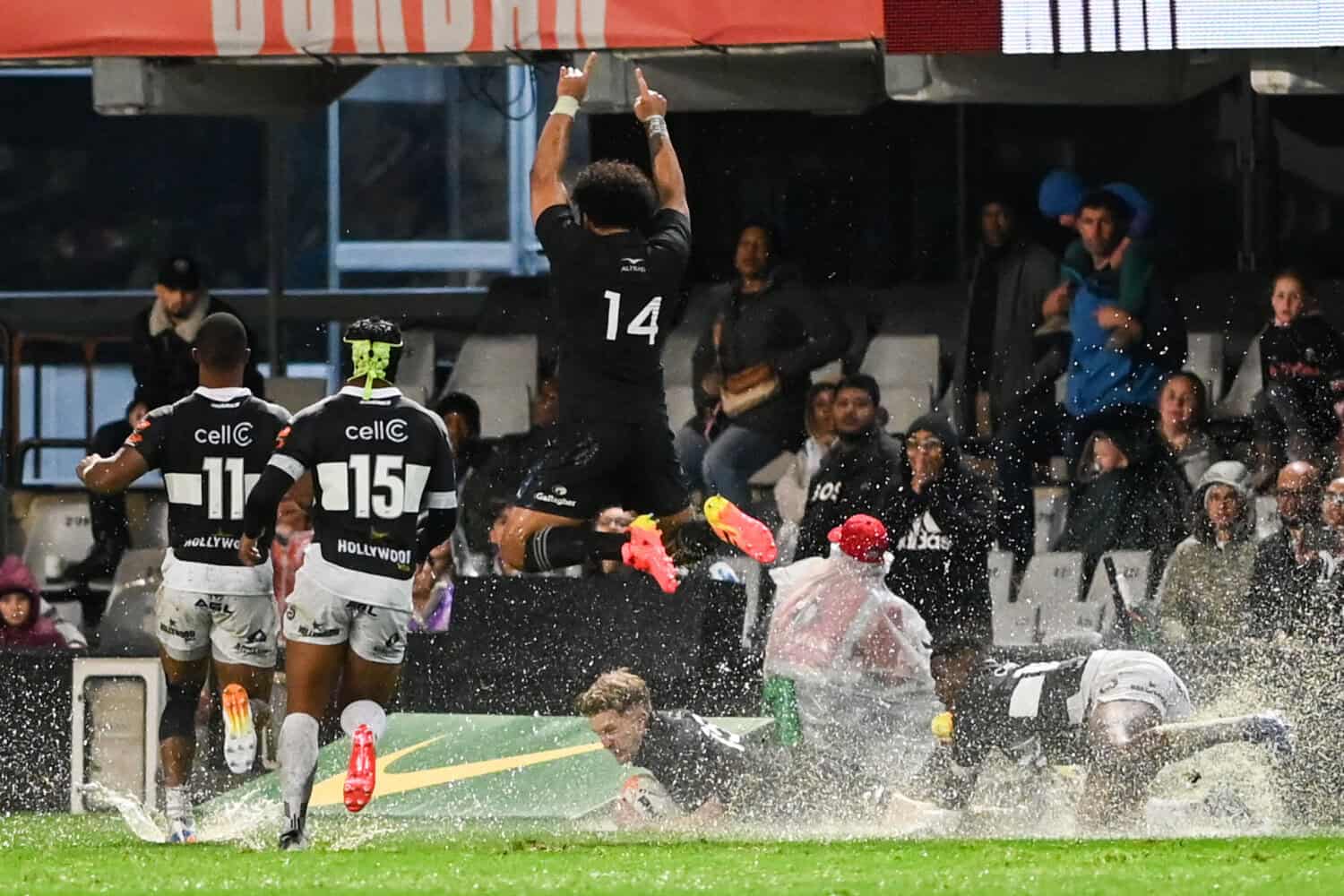 All Blacks rout Sharks in RGR tour match in cold and wet Durban