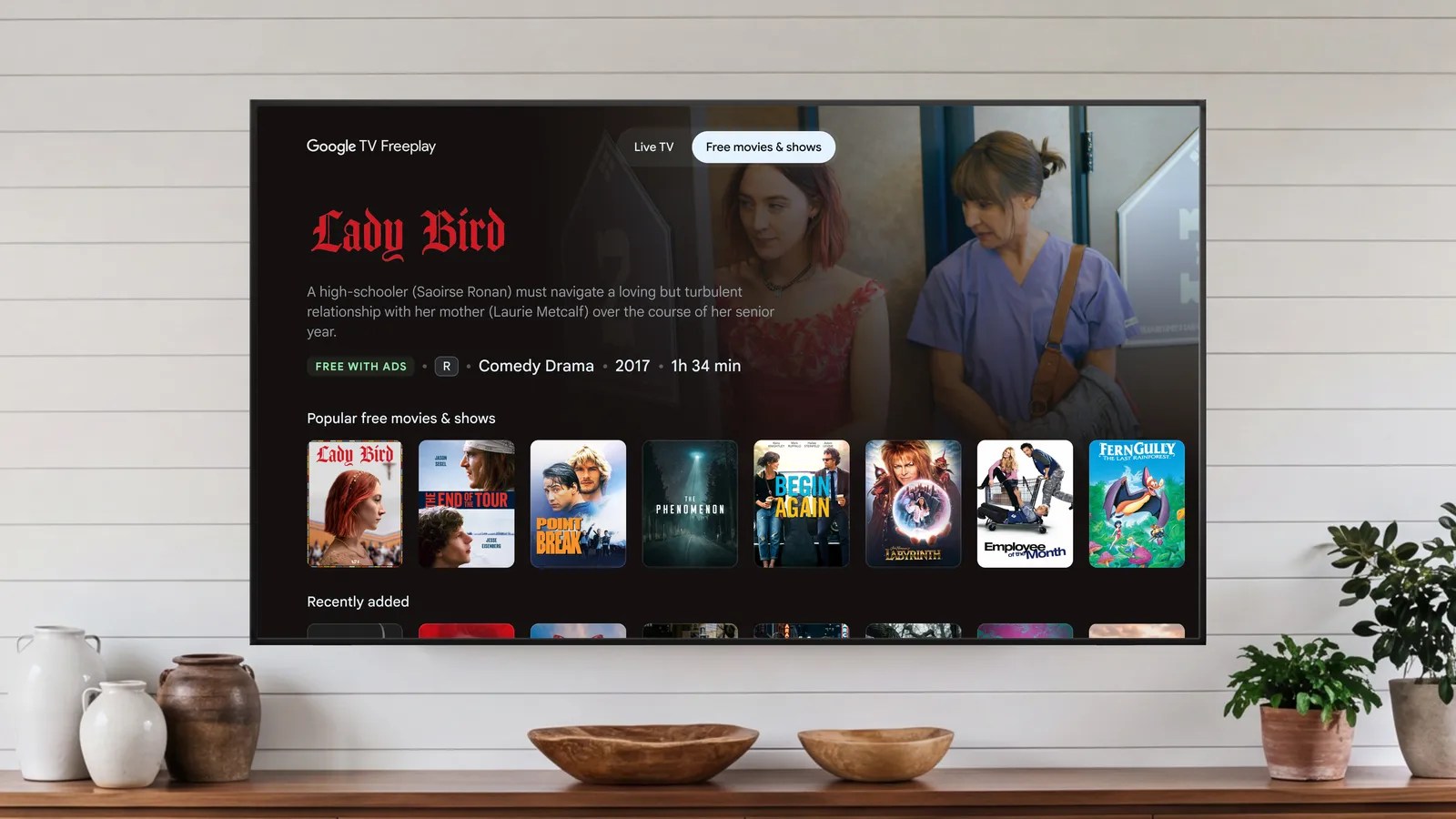 Google’s free streaming service now lets you pick shows and movies to watch