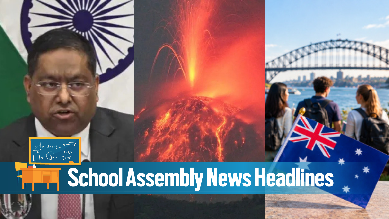 Today News Headlines for School Assembly, September 7, 2026: MEA supports UN world map resolution, exacts strict adherence to Indian map for J-K, Ladakh