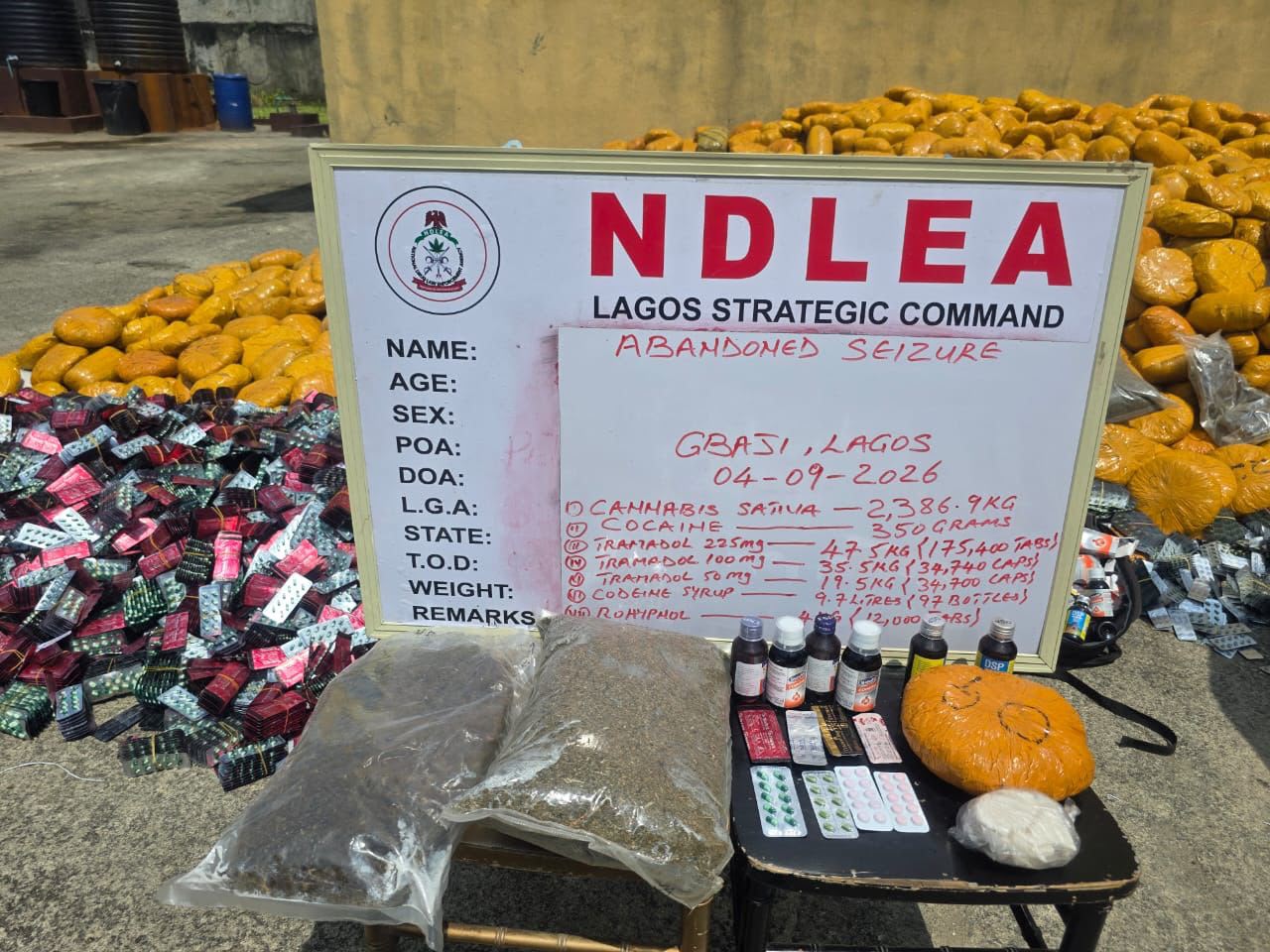 NDLEA arrests convicted cocaine trafficker who changed name, resumed trafficking