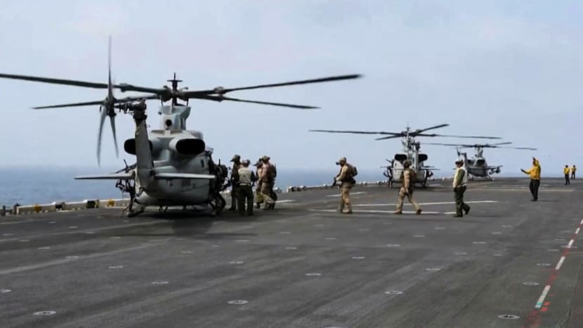 US helicopter fired on ship that tried to break Iran ports blockade