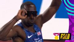 Glave wins 100m gold ahead of Azu in stunning GB one-two