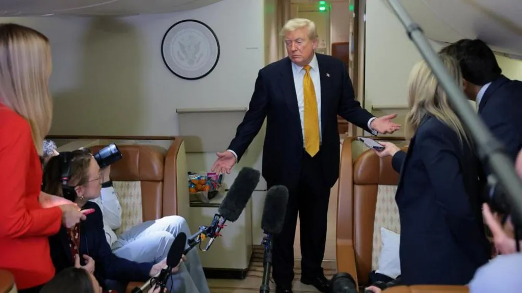 Trump hid in catering truck in secret plane swap over Iran threat, reports say