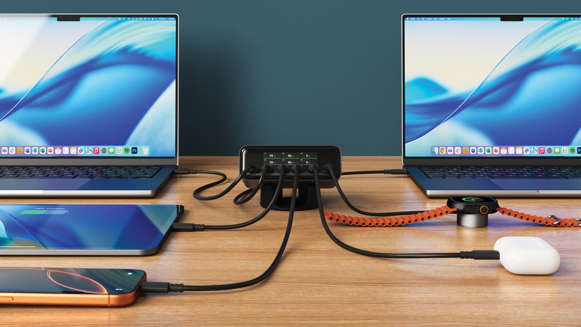 Satechi Launches 240W ChargeView Desktop Charger With Six USB-C Ports
